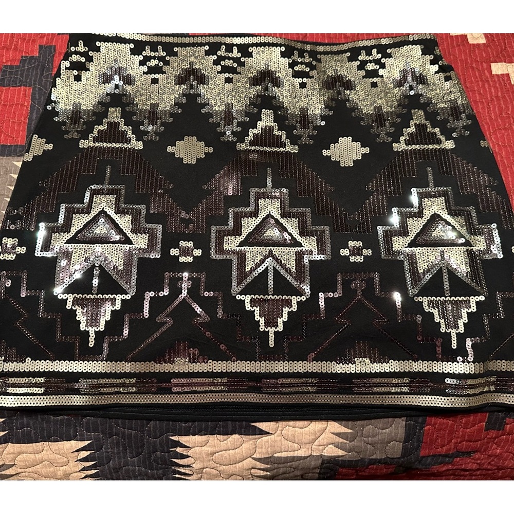 EXPRESS Sequined skirt